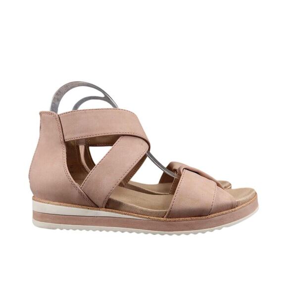 LifeStride Shoes Womens 7 Sandals Fashion Comfort Dressy Ankle Strap Zip Pink - Picture 2 of 15